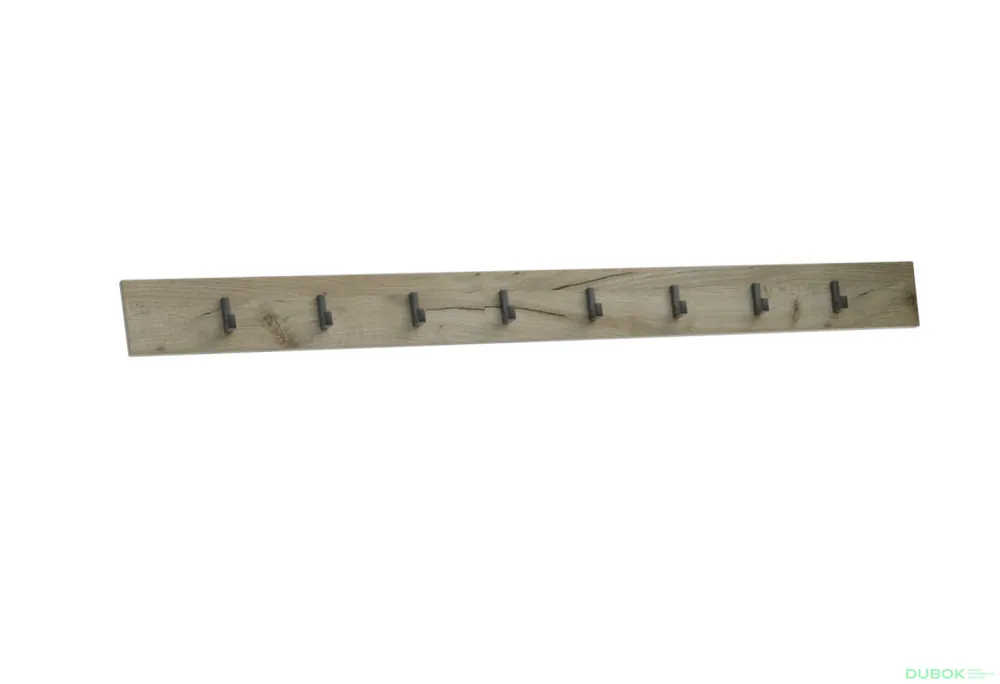 Věšák Sara 120 cm Dub kraft šedý Poslední Šance