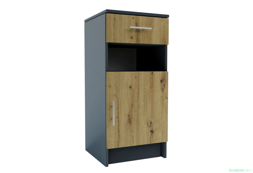 Skříňka Stephanie 40x86,5x36 cm Antracit / Dub artisan Kup Teď