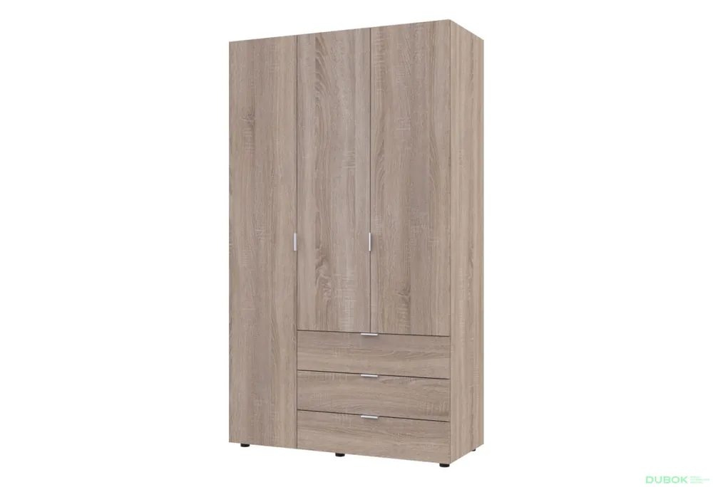Víkendová Akce Skříň třídveřová Gelar 116.2 cm Dub sonoma