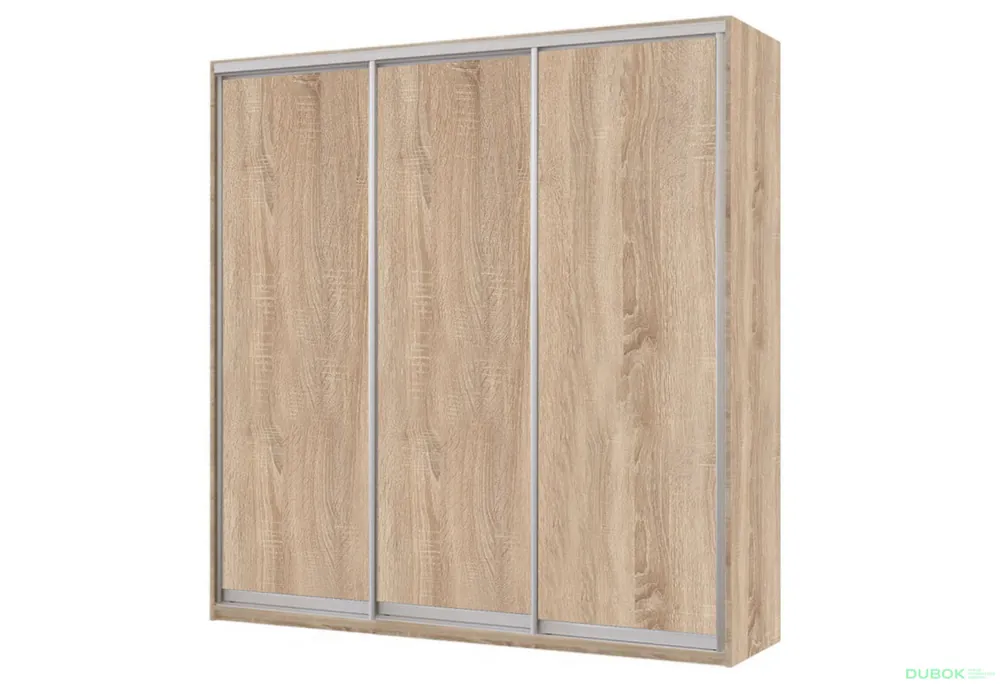 Skříň 3D 1800x2400x600, 3 DTD, Světlý dub sonoma Horká Nabídka
