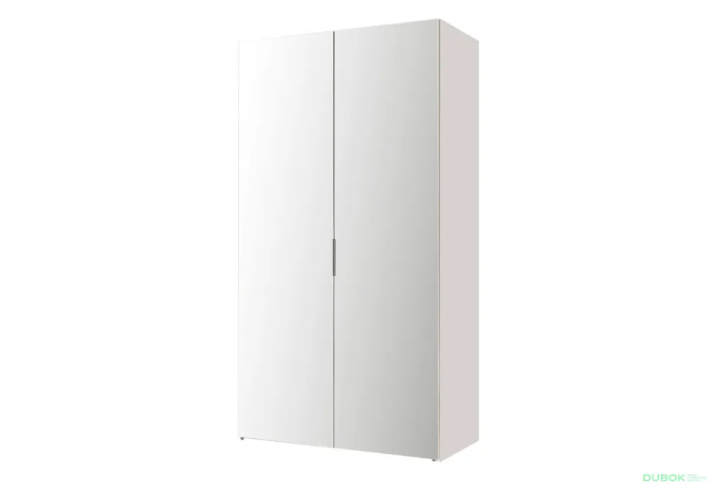 Ověřený Skříň 2D 100 Zrcadlo, korpus bílý AL Módulní skříň Modus