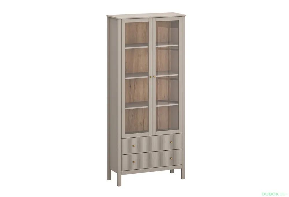 Vitrína 2w2s (V) taupe Kleo Kup Teď