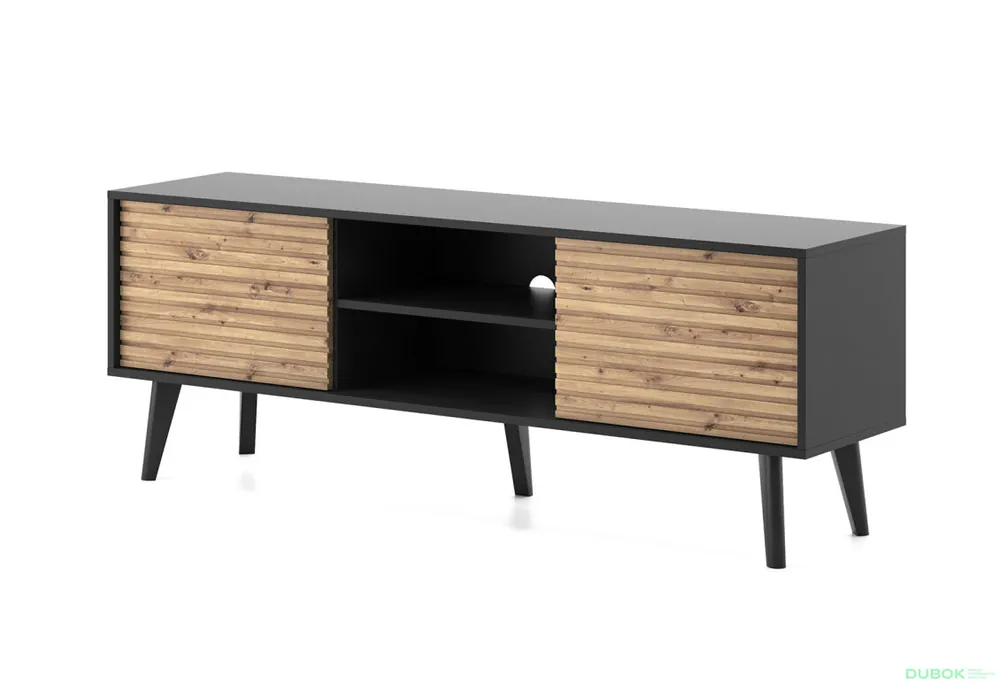 Originální TV stolek RTV154 dub artisan / černý Willow