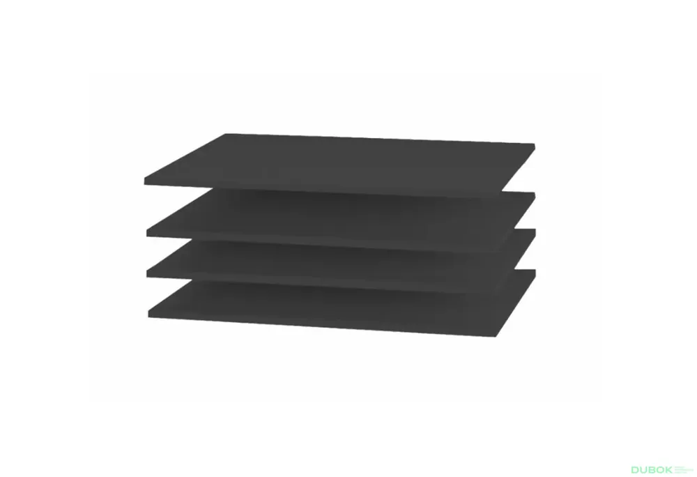 Kup Teď Sada 4 polic černý grafit NW Sandbox