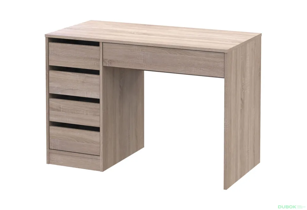 Cenově Výhodný Psací stůl s levou montáží Profi 110 cm dub sonoma