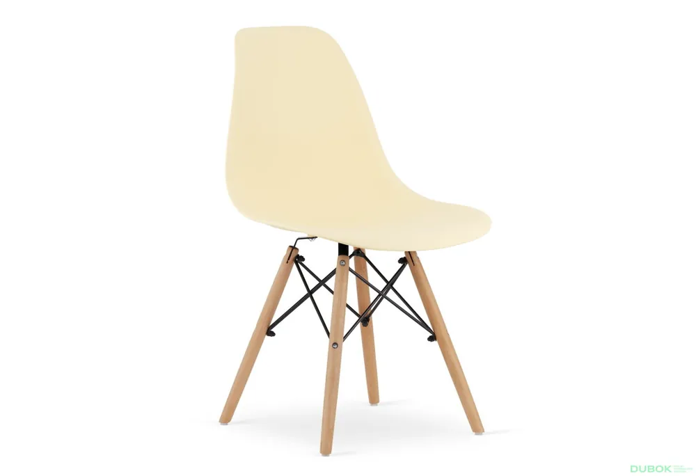 Objednat Nyní Židle OSAKA krémová / nohy přírodní x 1