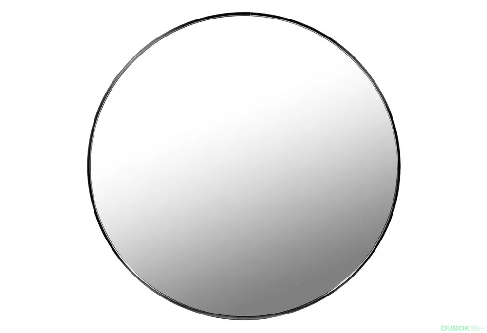 Zrcadlo 50 cm černý rám Sleva