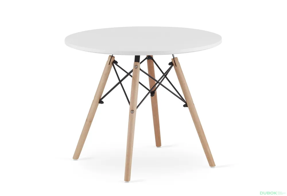Stůl MAKSI Kulatý 60cm - bílý Finální Výprodej