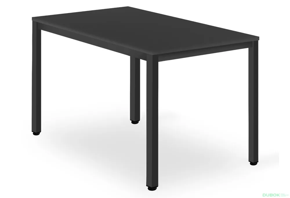 Cenová Bomba Stůl TESSA 120 cm x 60 cm - černý / černé nohy