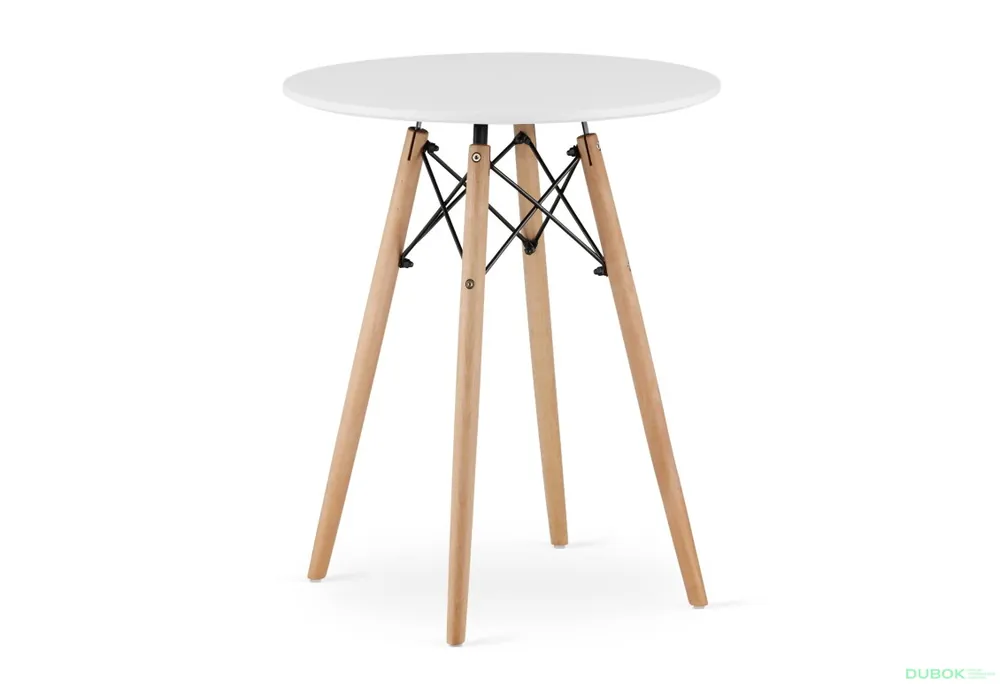 Stůl TODI Kulatý 60cm - bílý Originální