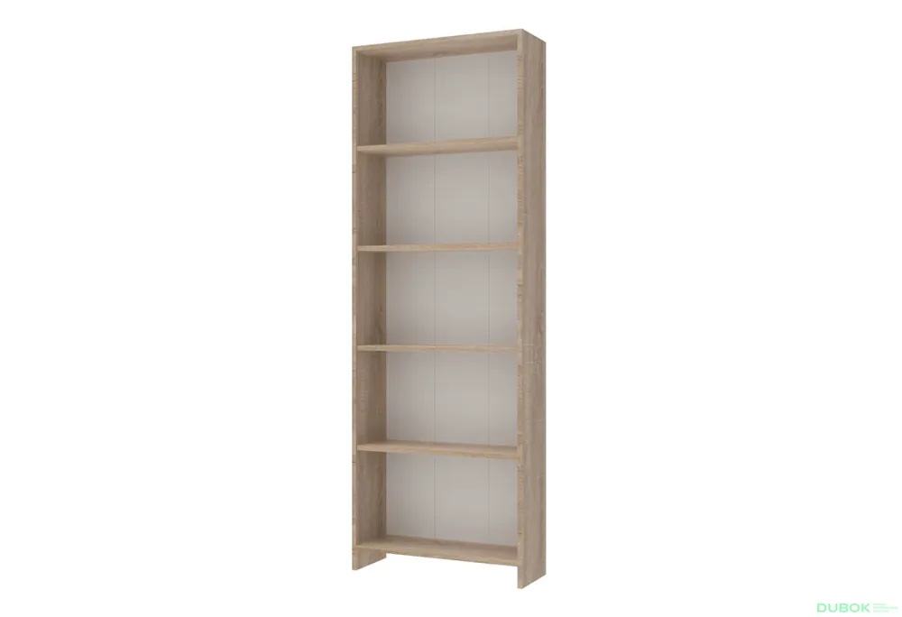 Regál velký dub sonoma 61x22x180 Sleva