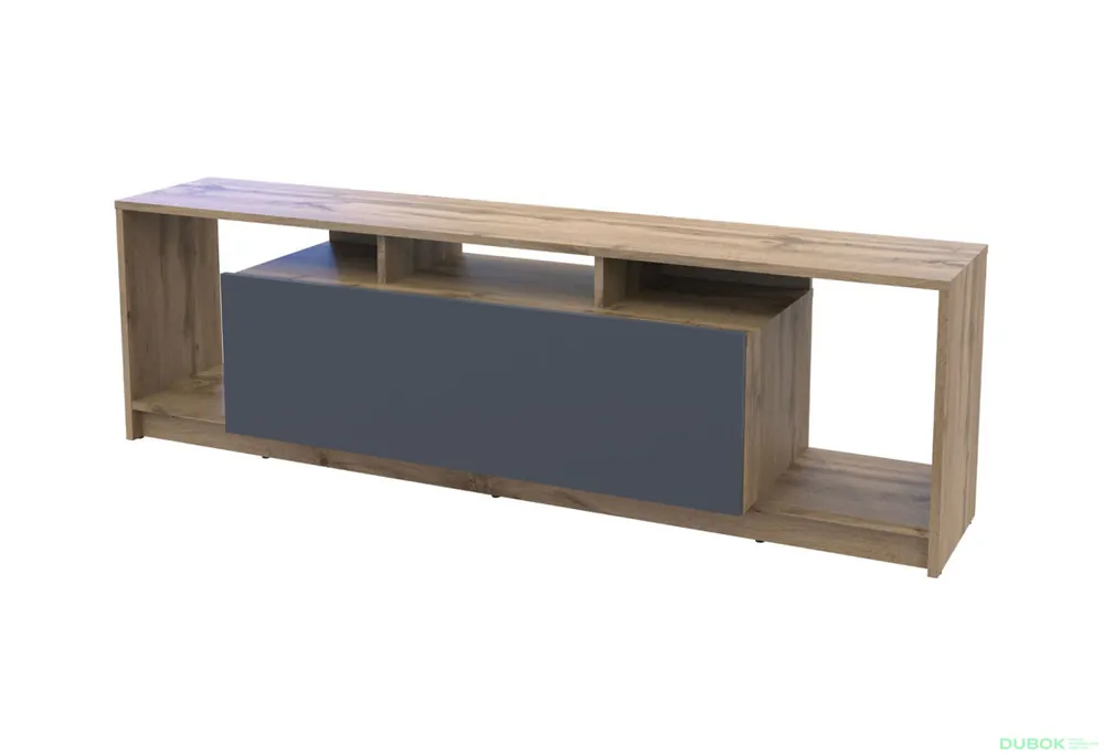 TV stolek U1 tajo / grafit dřevotříska 160x38x48 Autentický