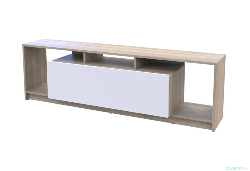 TV stolek U1 dub sonoma / bílý dřevotříska 160x38x48 Koupit Online
