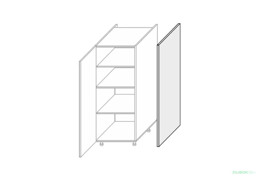Nejprodávanější Kuchyňské panely Vintage Boční panel skříňky 1420mm