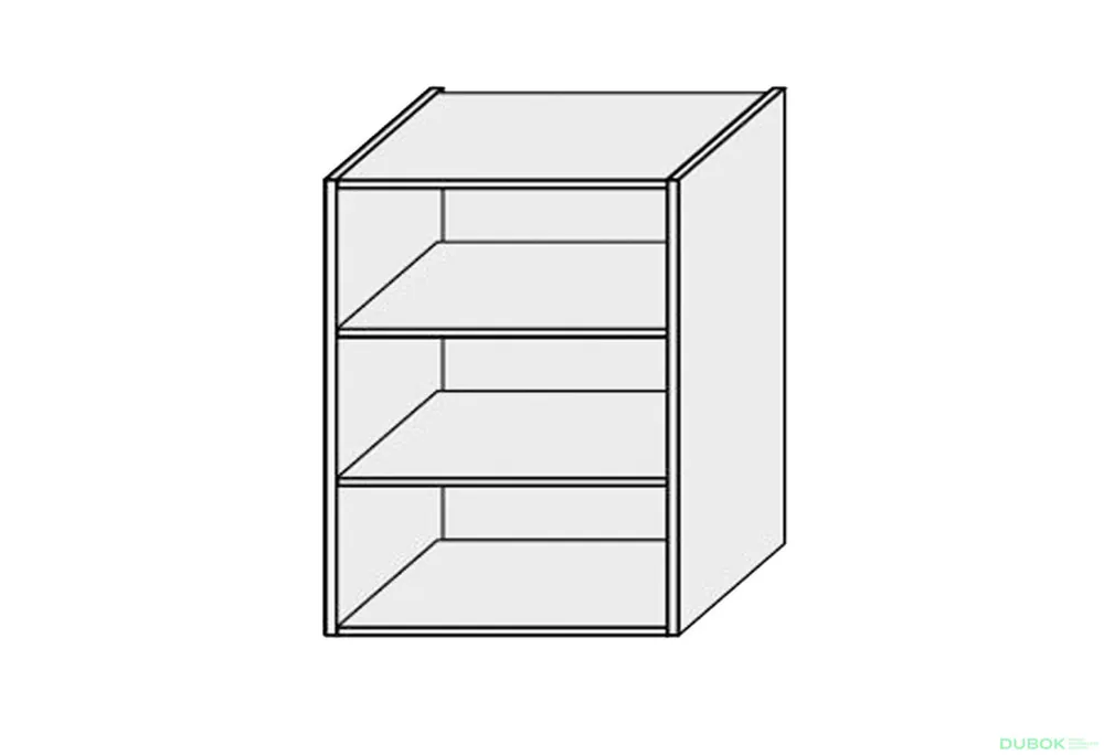 Korpus 60V 1dveřová Vitrína 720mm Akce