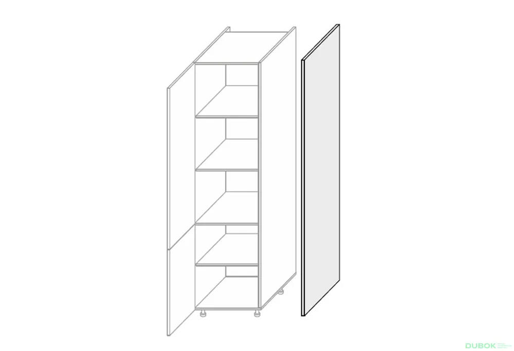 Objednat Nyní Kuchyňské panely Mary Boční panel skříňky 2140 mm