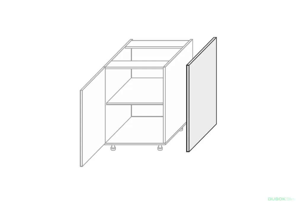 Zlevněný Kuchyňské panely Mary Boční panel dolní 820 mm