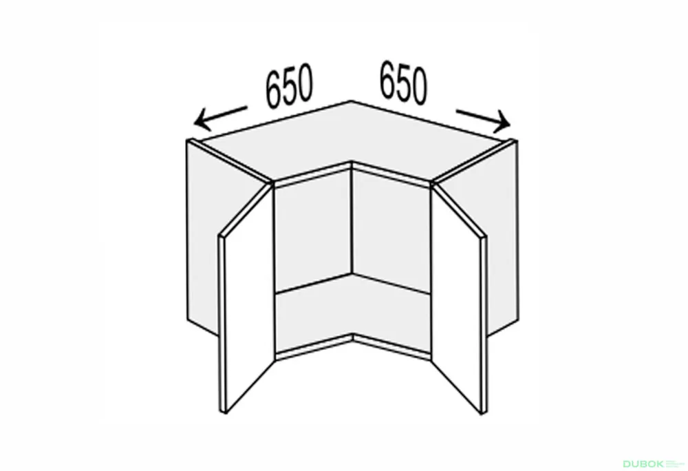Omezená Nabídka Vrchní roh V 90°/450 2dv Leo
