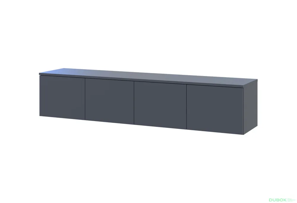 Poslední Šance TV stolek Levía grafit 4dv 160x35x33