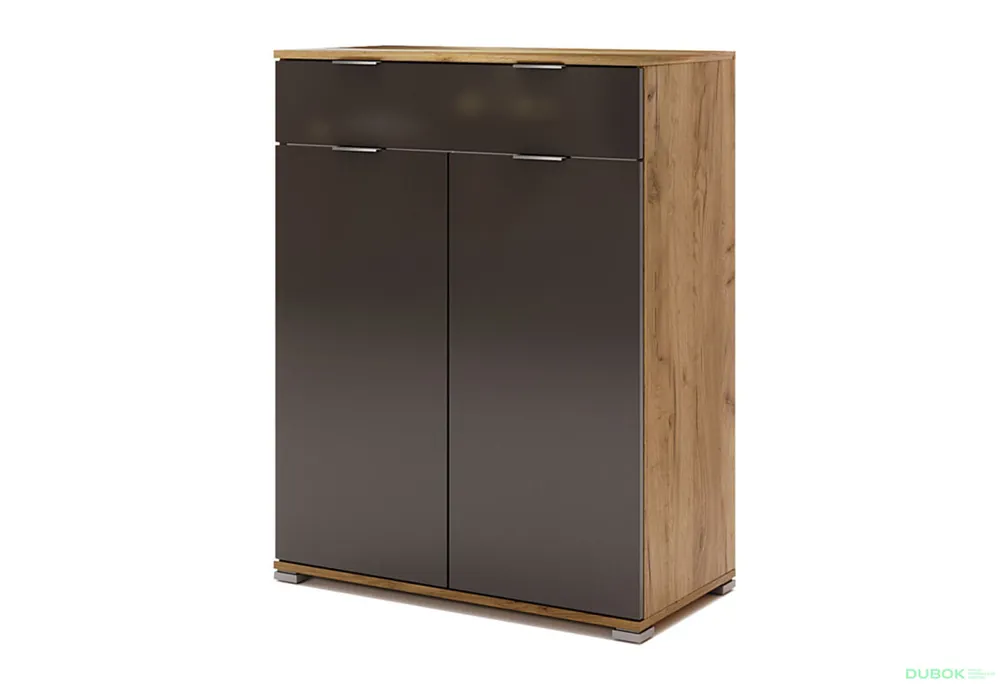 Koupit Online Komoda 2dv 1šu Lava / dub kraft Luna