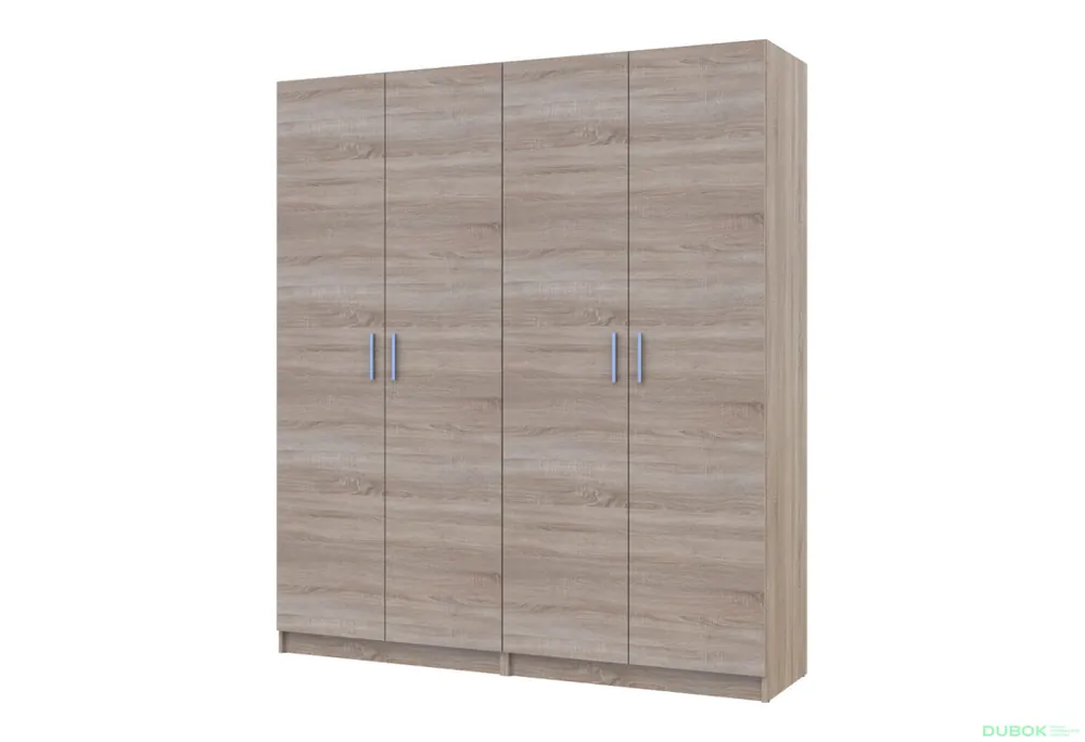 Skříň Promo s policemi 2+2 DTD 180×48×204 Dub sonoma Tovární Cena