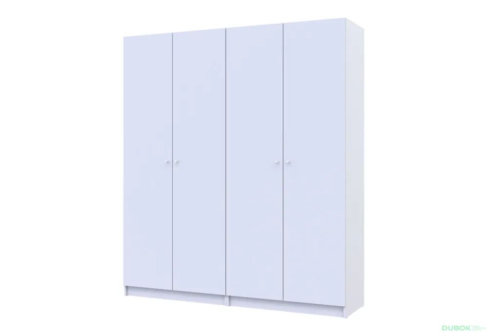 Novinka Skříň Promo s policemi 2+2 DTD 180×48×204 Bílá