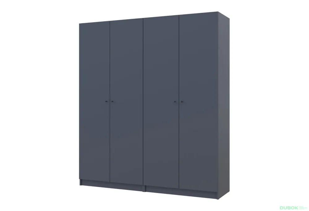 Skříň Promo s policemi 2+2 DTD 180×48×204 Grafit Oblíbený