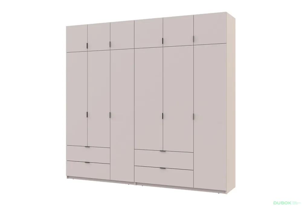 Skříň Lukas 3+3 DT 255 kašmír Kup Teď