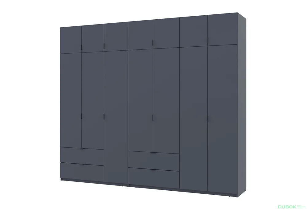Skříň Lukas 3+4 DT 280 grafit Vrácení Zdarma