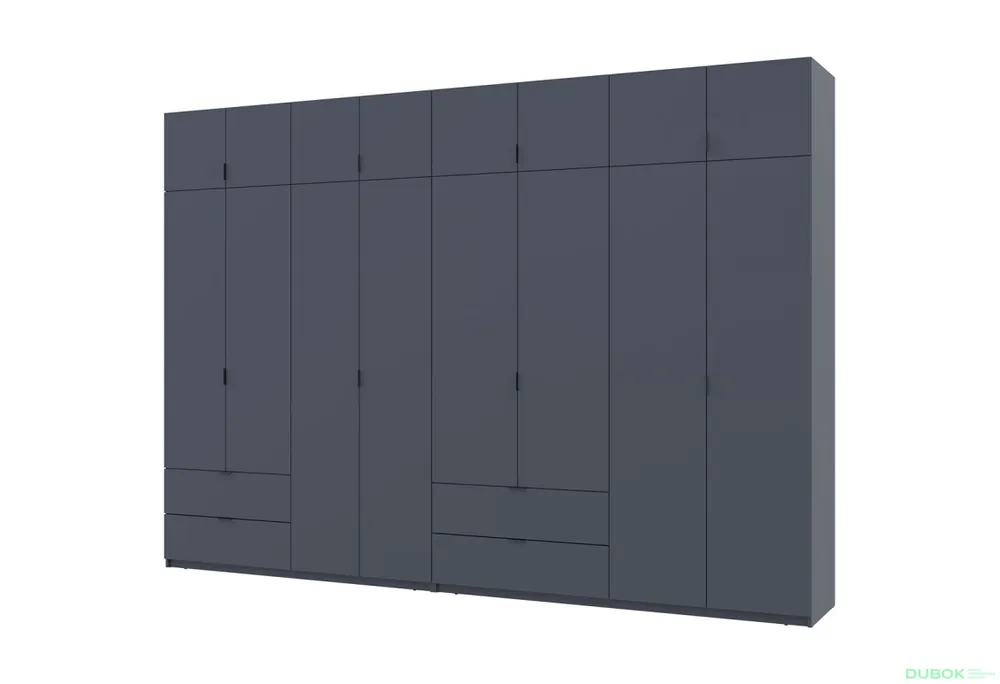 Skříň Lukas 4+4 DT 340 grafit Cenově Výhodný