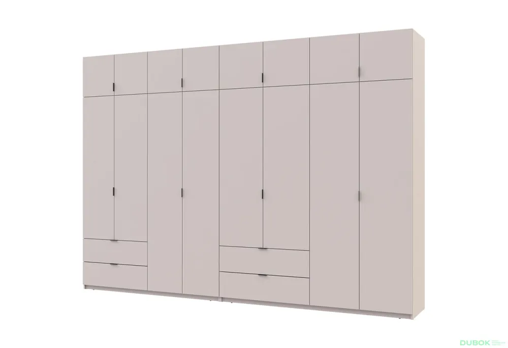 Skříň Lukas 4+4 DT 340 kašmír Rychlé Dodání