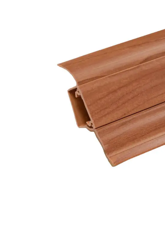 Levný Obvodová soklová lišta plastová Döllken SLK 50 - W170 Třešeň pařená (pro PVC a vinyl) - 250cm