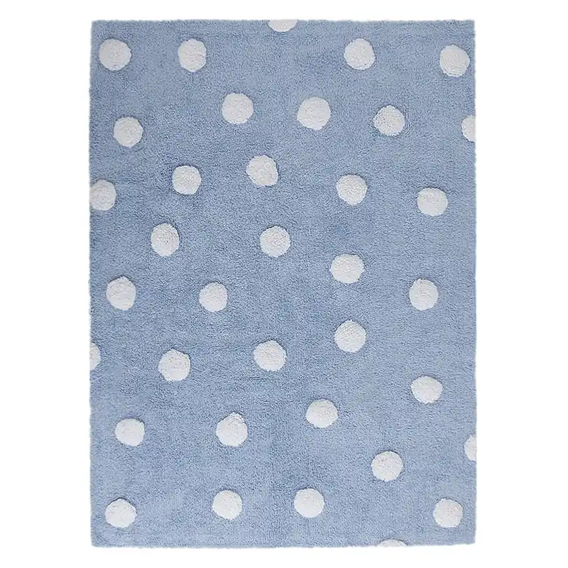 Pro zvířata Pratelný koberec Polka Dots Blue-White Akční Nabídka