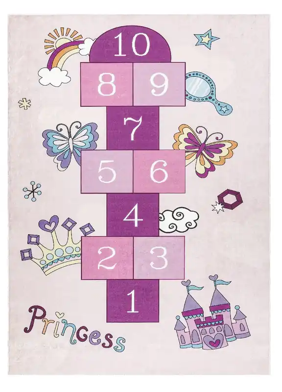 Novinka Dětský kusový koberec Bambino 2285 Hopscotch pink