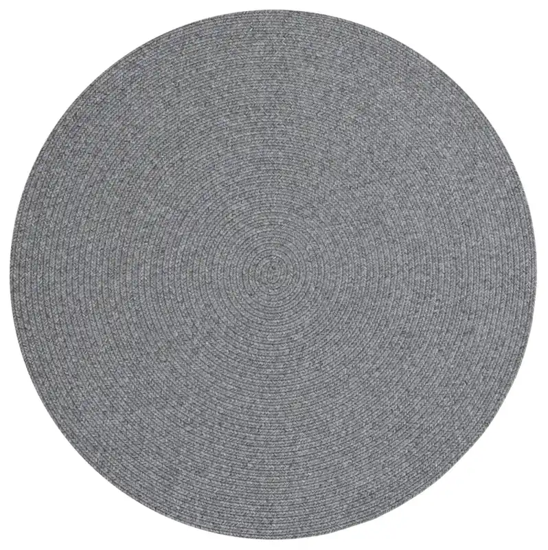 Poslední Šance Kusový koberec Braided 105551 Light Grey kruh – na ven i na doma