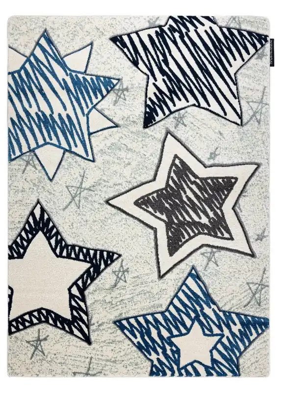 Dětský kusový koberec Petit Stars blue Rychlé Dodání