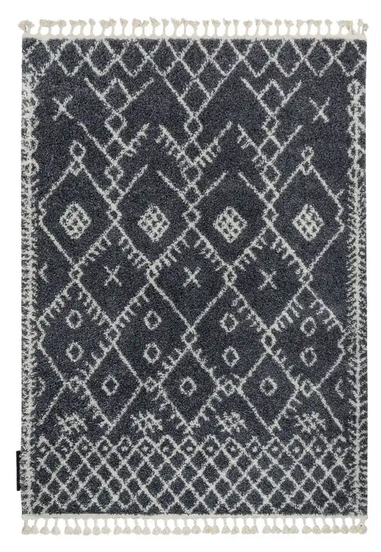 Novinka Kusový koberec Berber Tanger B5940 grey and white