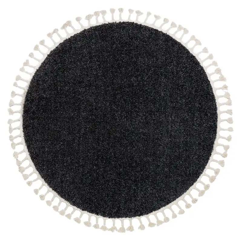 Kusový koberec Berber 9000 grey kruh Novinka