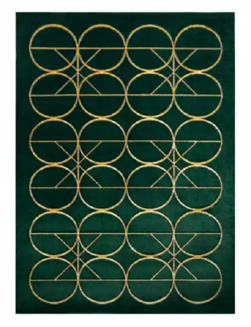 Kusový koberec Emerald 1010 green and gold Hit Sezóny