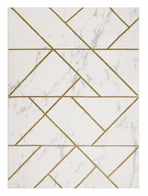 Ověřený Kusový koberec Emerald geometric 1012 cream and gold