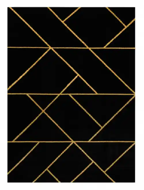 Kusový koberec Emerald geometric 1012 black and gold Top Prodej