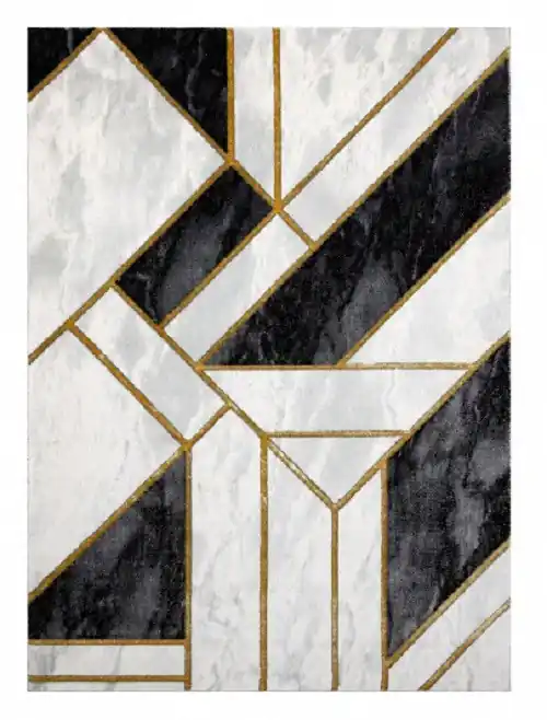 Kusový koberec Emerald 1015 black and gold Dokud Zásoby Vydrží
