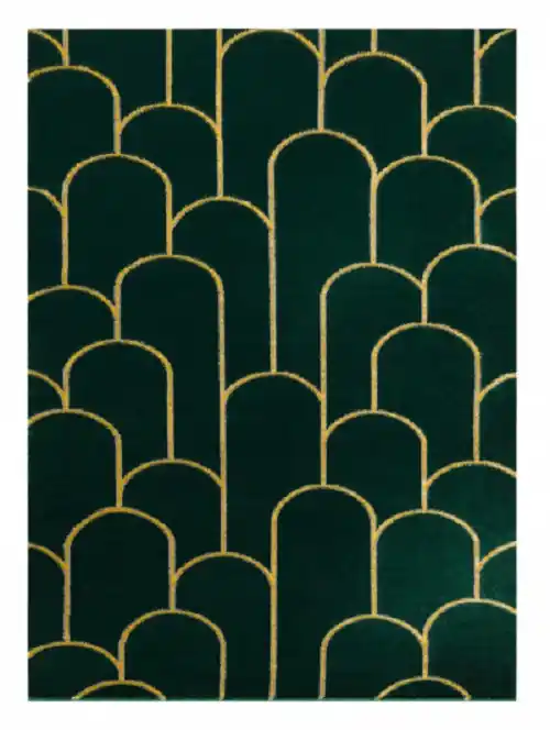 Kusový koberec Emerald 1021 green and gold Nejprodávanější
