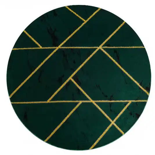 Kusový koberec Emerald geometric 1012 green and gold kruh Ihned K Objednání