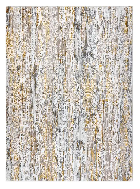 Značkový Kusový koberec Gloss 8487 63 Ornament gold/beige