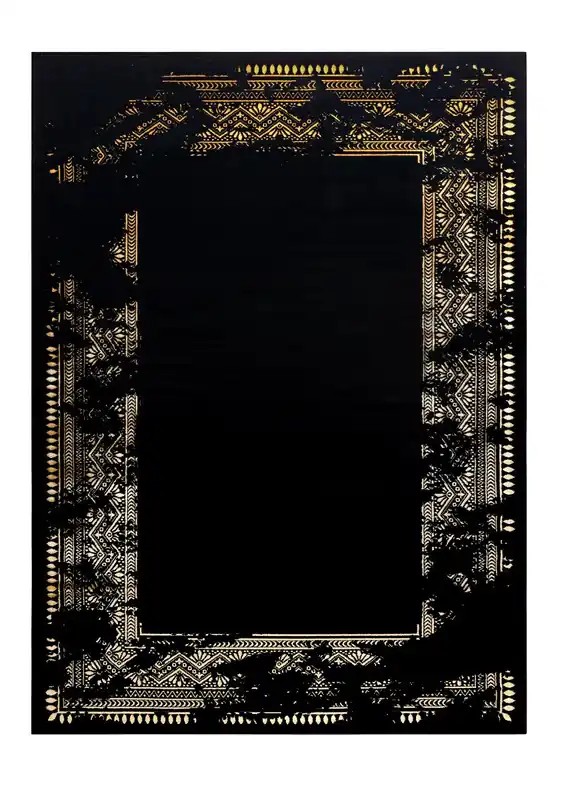 Nejprodávanější Kusový koberec Gloss 408C 86 glamour black/gold