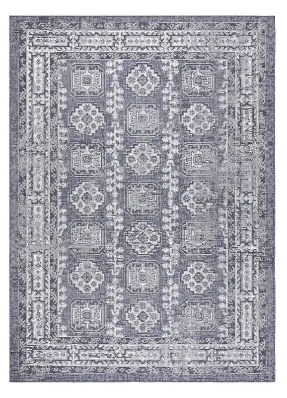 Tovární Cena Kusový koberec Sion Sisal Ornament 2832 blue/pink/ecru – na ven i na doma