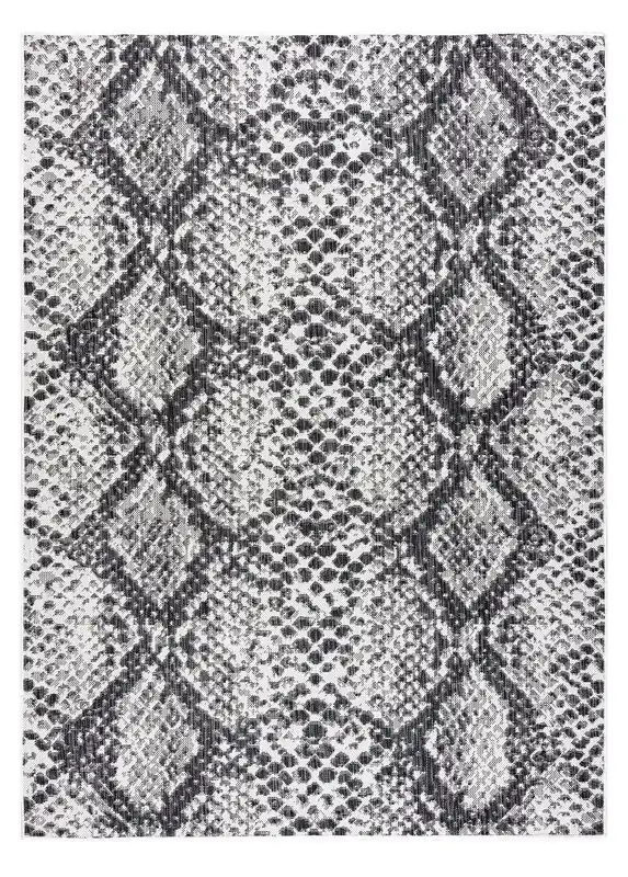 Kusový koberec Sion Sisal Snake`s skin 22162 ecru/black – na ven i na doma Cenová Bomba