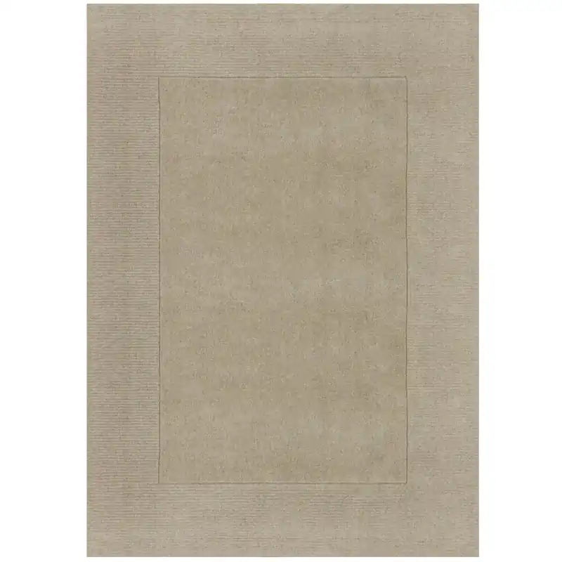 Kusový ručně tkaný koberec Tuscany Textured Wool Border Natural Akční Cena