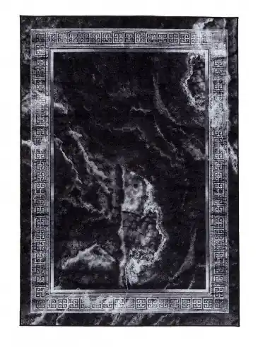 Novinka Kusový koberec Miro 51278.810 Marble black / white